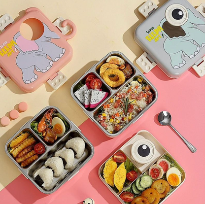 Cute Stainless Steel Lunch Box for Kids!