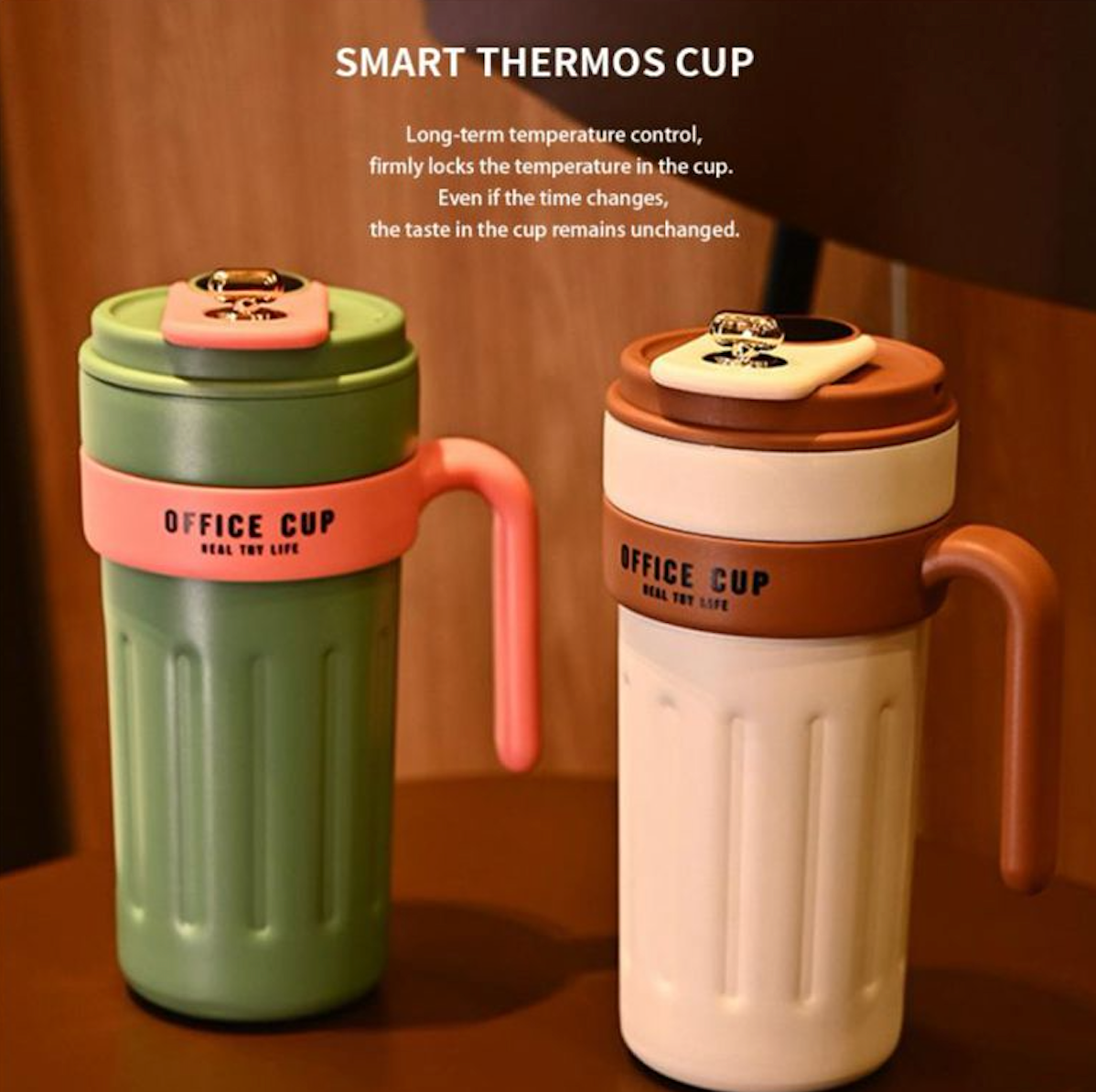 Premium Insulated Thermos with Temperature Display!