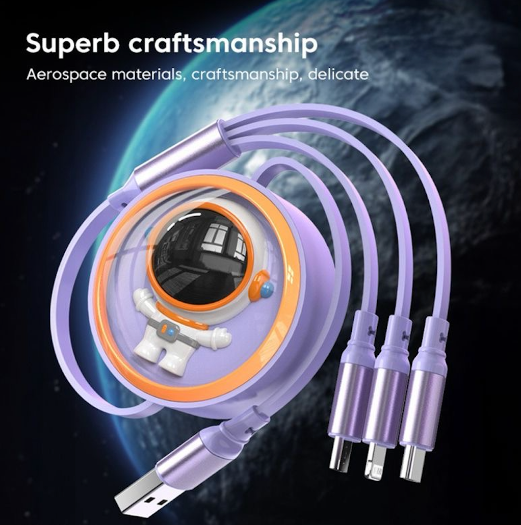 3-in-1 Astronaut Charging Data Cable